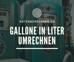 Gallone in Liter